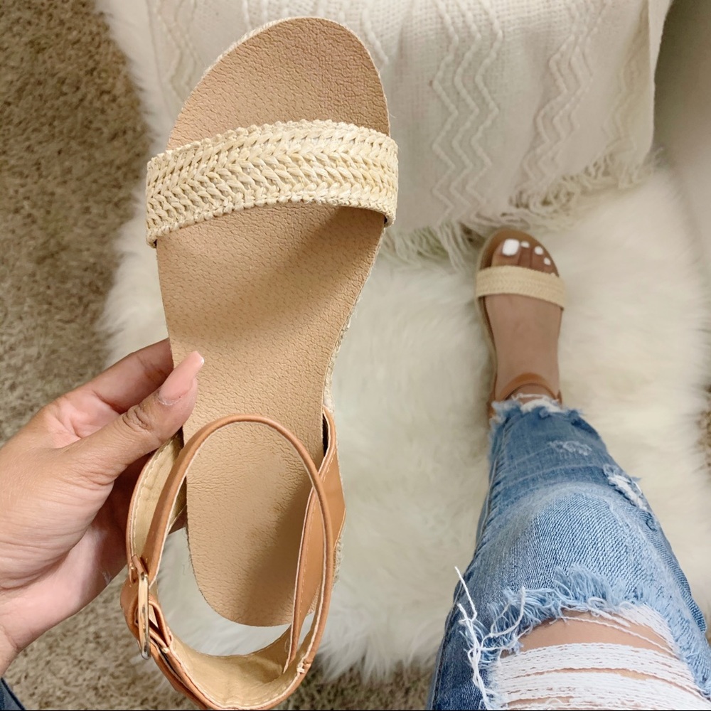 ✨NEW Marlene Platform Sandal- in Tan/ Raffia